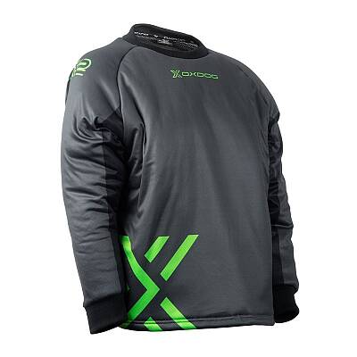 Oxdog brankářský dres Goalie Shirt JR Black/Green padded
