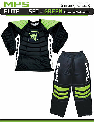 MPS ELITE brankářský set - Green dres + kalhoty