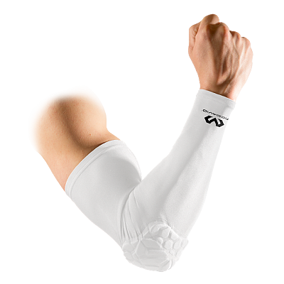 McDavid 6500 Hex Shooter Arm Sleeve White vel. L