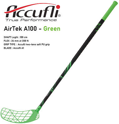 ACCUFLI AirTek A100 Green (10 hokejek)